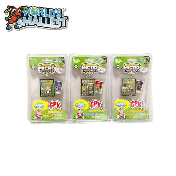 World’s Smallest Garbage Pail Kids set of 3 NEW - Picture 1 of 5